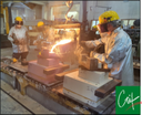 Steel pouring at CTIF